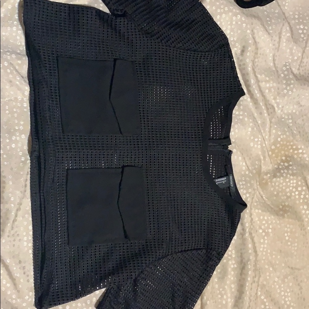 Black crop top